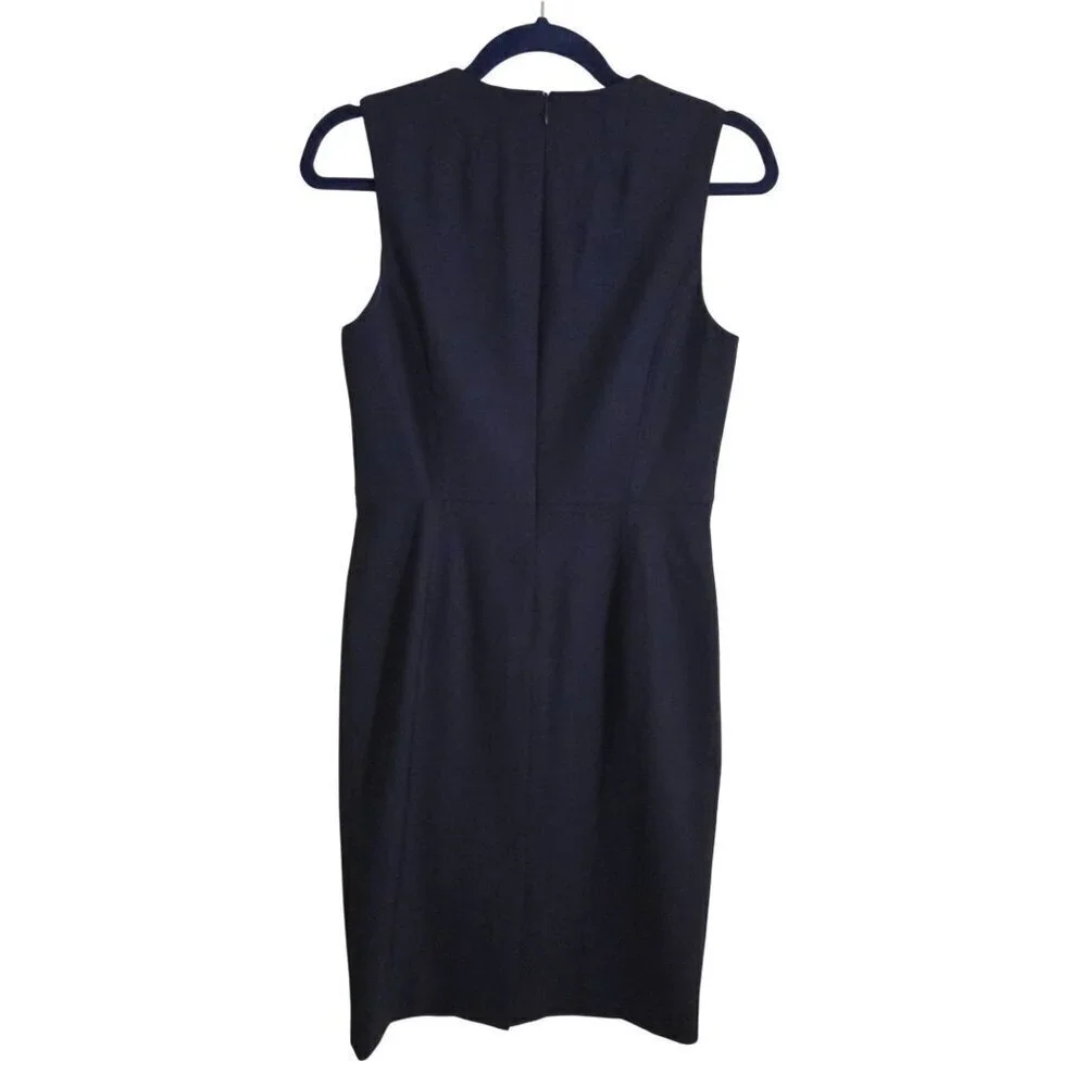 Lanificio Di Tolligno Brooks Brothers The Essential Stretch Sheath Dress Navy Si - Picture 3 of 10